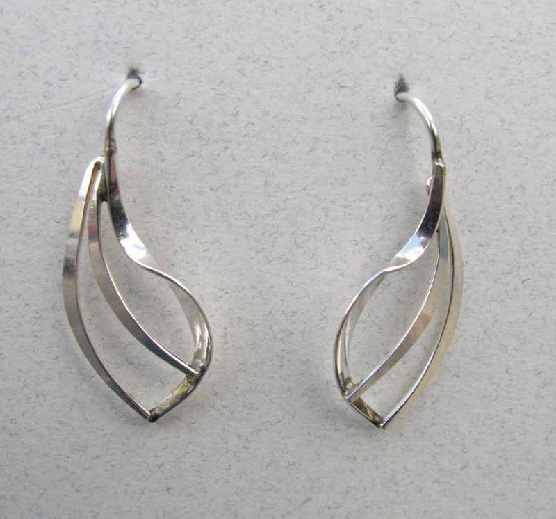 Closed Curve Sterling Earrings