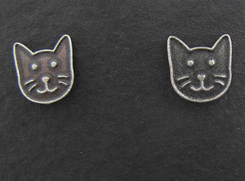 Cat post earrings
