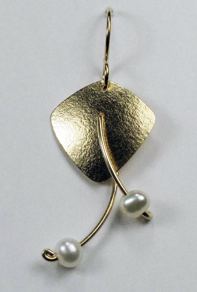 Kite Shape  with Pearls  Earrings