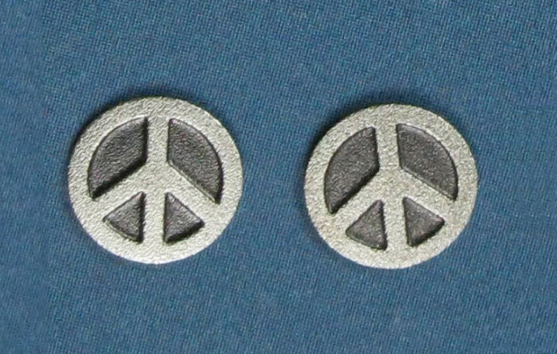 Peace Sign Post Earrings