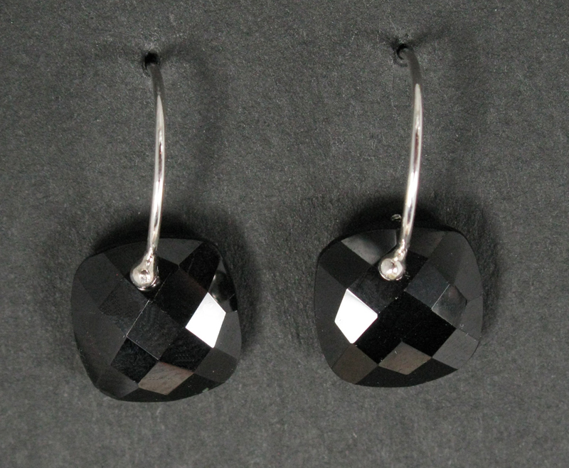 Cushion-Cut Gemstone Earrings
