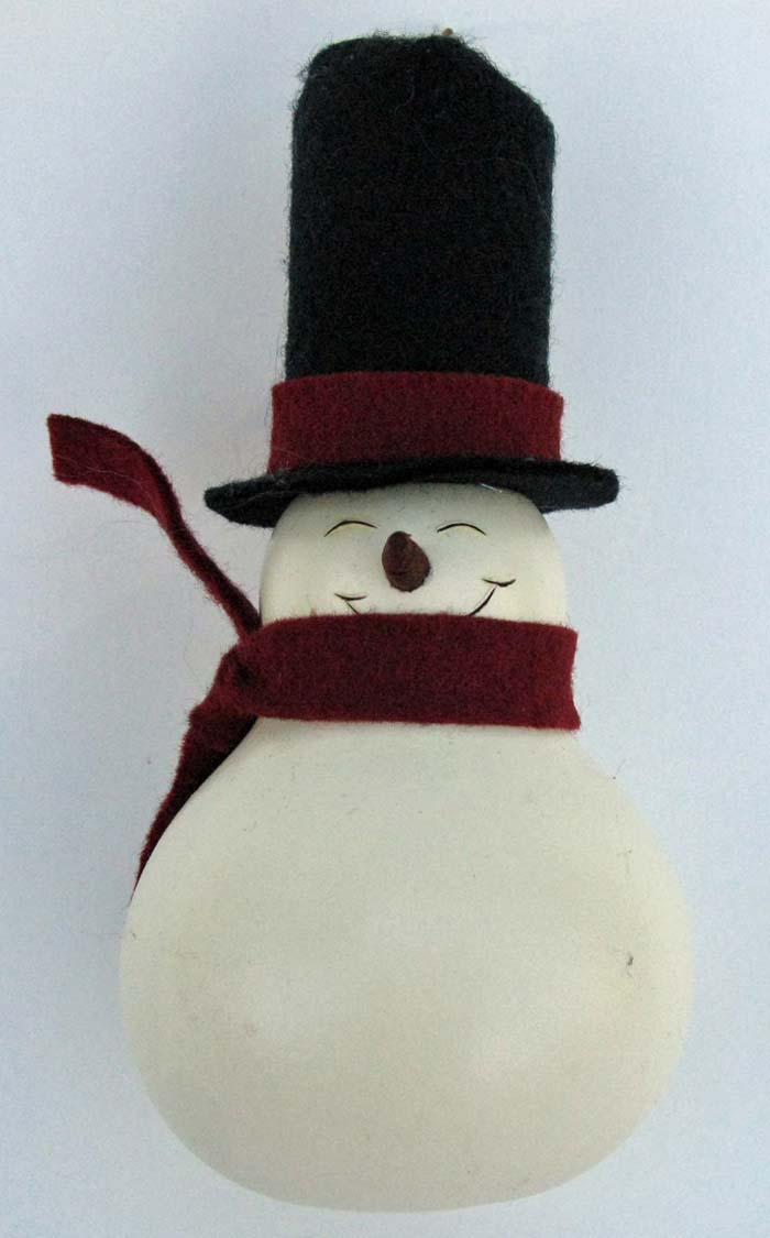 Frosty the Snowman Gourd Ornament