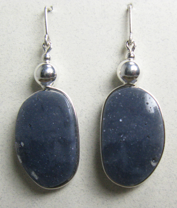 Leland Blue Stone Earrings in Sterling