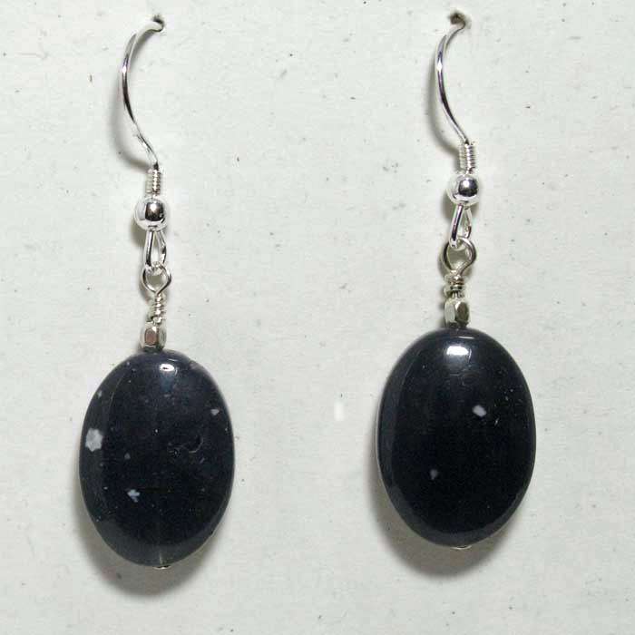 Leland Blue Stone Earrings - Simple Ovals