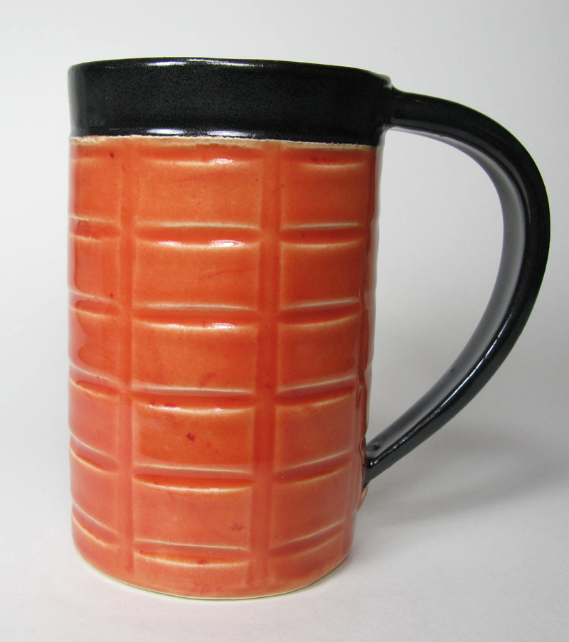 Ceramic Mug in Orange
