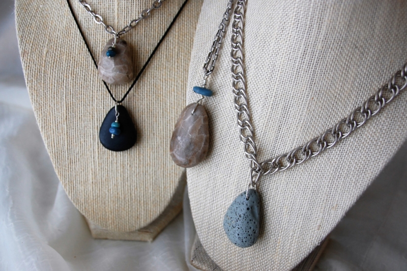 Necklaces - Beach Stone and Michigan