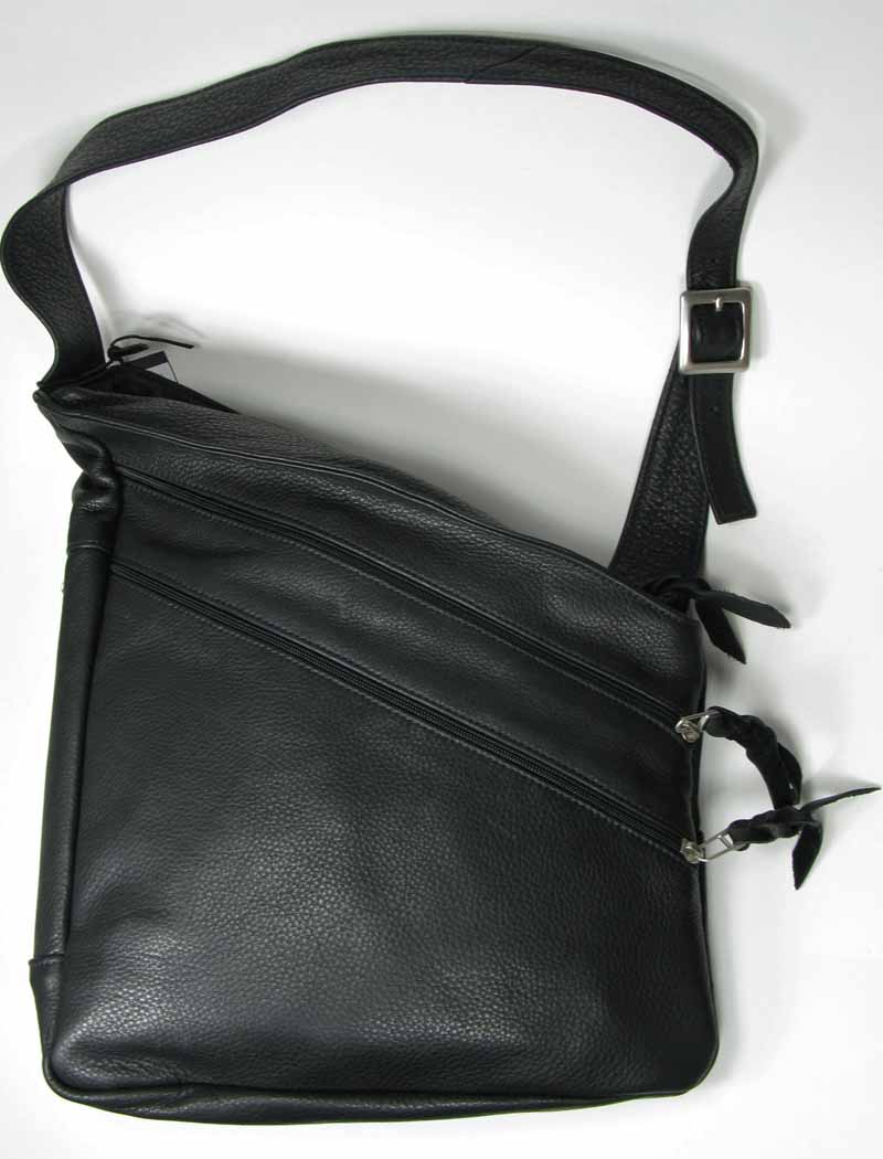 Assymetrical Leather Sling Bag