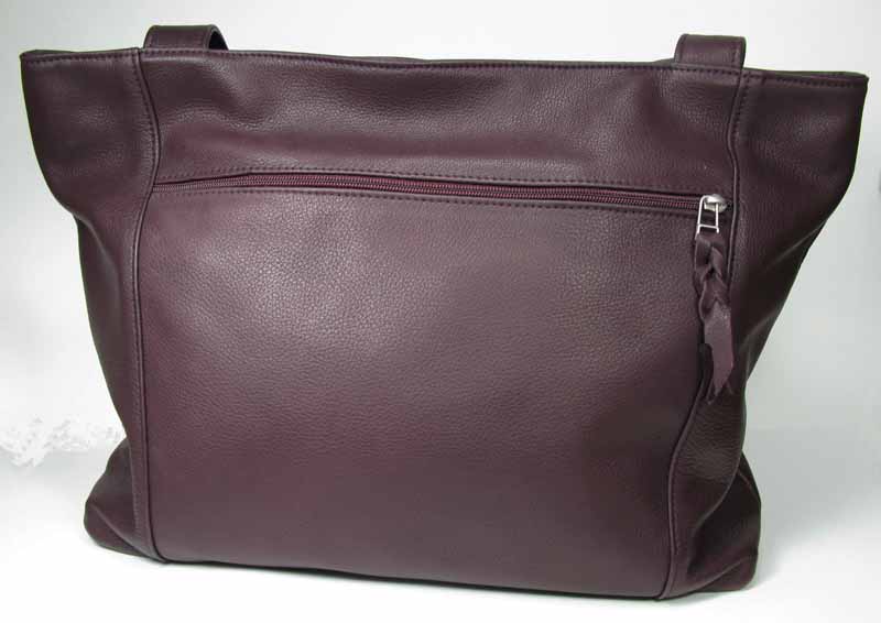 Leather Tote in Dark Chocolate