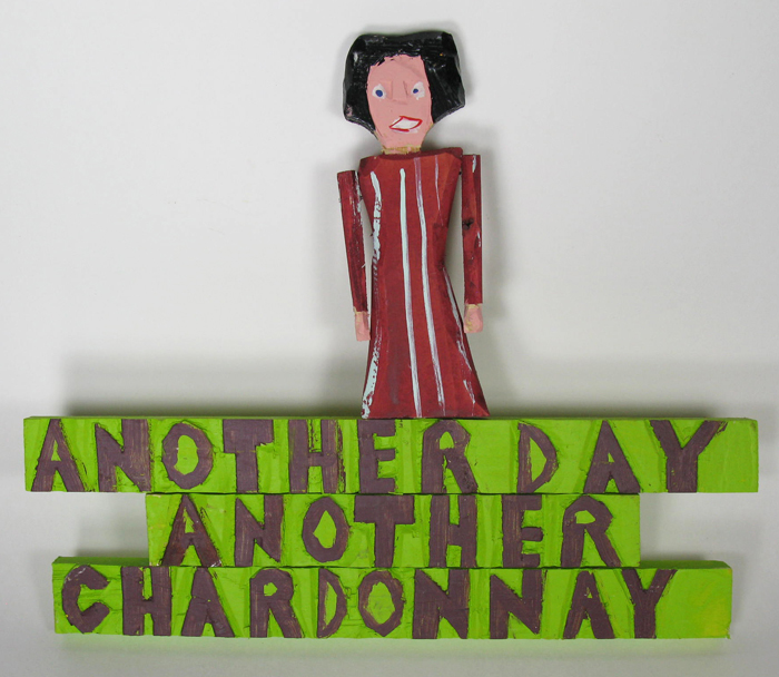 Another Day Another Chardonnay Wood Sign
