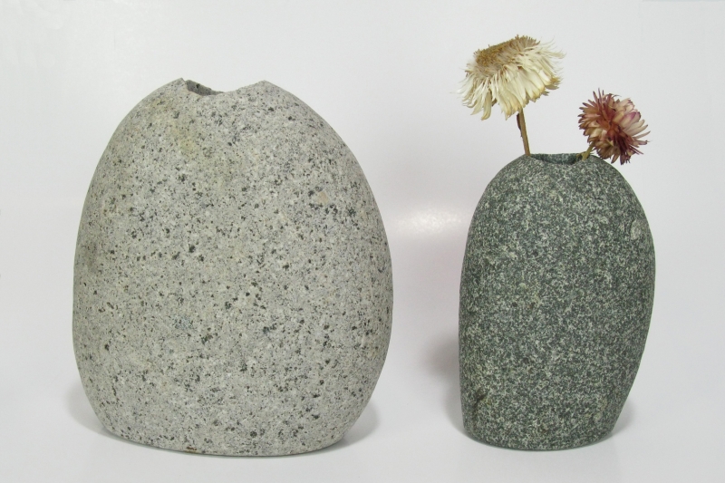 Medium and Large Stone Vases