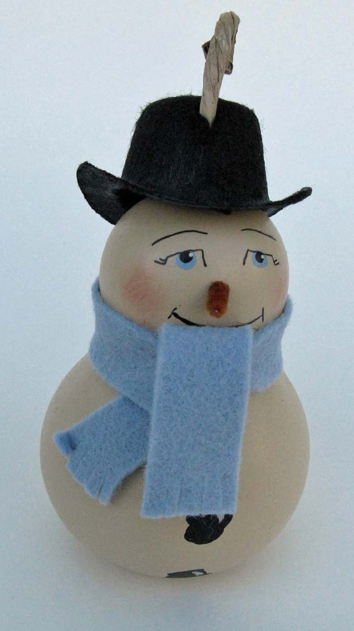 Mr. Snow Gourd Ornament