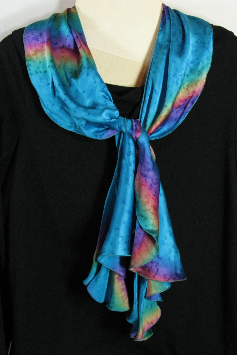 Swirl Scarf in Turquoise