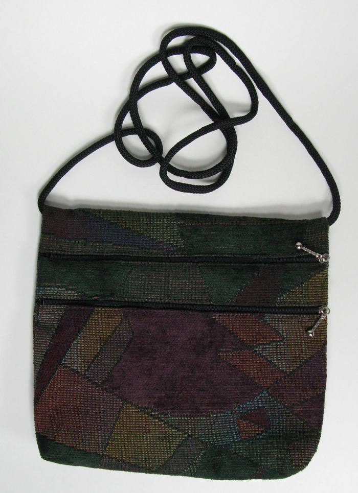 2-Zip Tapestry Bag - 7 1/2