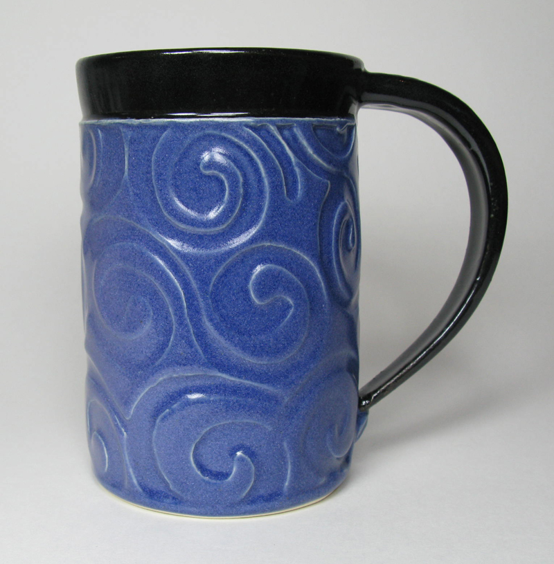 Ceramic Mug in Blue/Purple