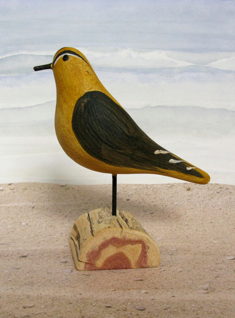 Carved Wood Goldfinch